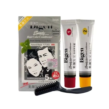 Bigen Speedy Hair Color Conditioner Twin Pack 1 lần nhuộm đen, che tóc bạc, từ thực vật - Giá giảm 391.918₫ 6 Bigen Speedy Hair Color Conditioner Twin Pack 1 lần nhuộm đen, che tóc bạc, từ thực vật - Giá giảm 391.918₫ 6