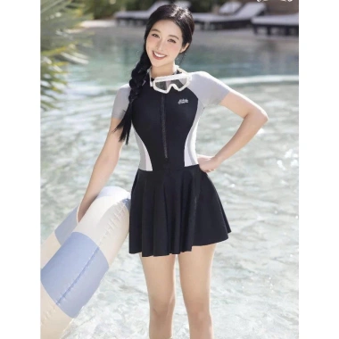 Bikini 1 mảnh tay ngắn phối xanh - Giá giảm 195.000đ, siêu nhẹ, thời trang bãi biển 4 Bikini 1 mảnh tay ngắn phối xanh - Giá giảm 195.000đ, siêu nhẹ, thời trang bãi biển 4