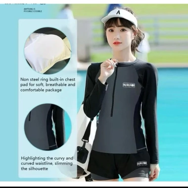 Bikini 2 mảnh dài tay, quần 2 lớp dáng thể thao năng động, tự tin khoe dáng 145k 2