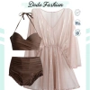 Bikini 2 mảnh Đồ Bơi Lưng Cao Dodo Fashion - Áo Choàng, Quần Nhún Cạp Cao, Che Bụng, Buộc Dây Sexy 3