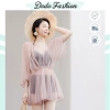 Bikini 2 mảnh Đồ Bơi Lưng Cao Dodo Fashion - Áo Choàng, Quần Nhún Cạp Cao, Che Bụng, Buộc Dây Sexy 7