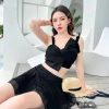 Bikini 2 Mảnh Váy Rời Đồ Bơi Voan Nơ Ngực Pikini Sexy Cao Cấp Áo Tắm Đi Biển Nữ Kín Đáo Che Mông Giấu Bụng LIZ-V323.2 4