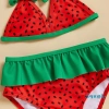 Bikini Aqua-baby Girl Nơ Dưa Hấu Đi Biển Mùa Hè Bộ Đồ Tắm Dễ Thương Điều Chỉnh 6