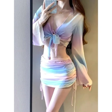 Bikini Đồ Bơi Màu Tím Pastel Hottrend Gợi Cảm Set HHQC BKN22 Giá 179.000₫