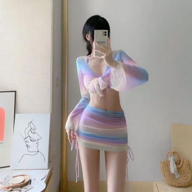 Bikini Đồ Bơi Màu Tím Pastel Hottrend Gợi Cảm Set HHQC BKN22 Giá 179.000₫