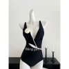 Bikini liền thân cổ chữ V phong cách Pháp, hoa hồng trắng tinh tế - Set HHQC BKN53 giảm giá 159k 7