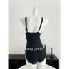 Bikini liền thân cổ chữ V phong cách Pháp, hoa hồng trắng tinh tế - Set HHQC BKN53 giảm giá 159k 8