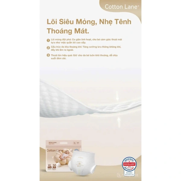 So sánh bỉm Cotton Lane Nova Luna MC900 với các thương hiệu bỉm khác: Tính năng, giá và độ thoải mái