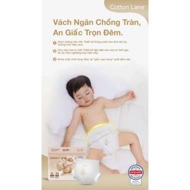 Bỉm Cotton Lane Nova Luna MC900 Siêu Mềm, Siêu Thấm Hút, Siêu Mỏng – Bé Thoải Mái Vận Động Giá 239.000