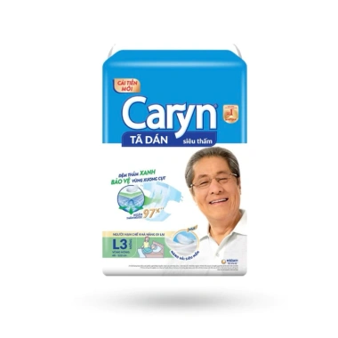 Bỉm dán Caryn L3 cho mẹ sau sinh - 3 miếng, thấm nhanh, không kích ứng, 45.000đ