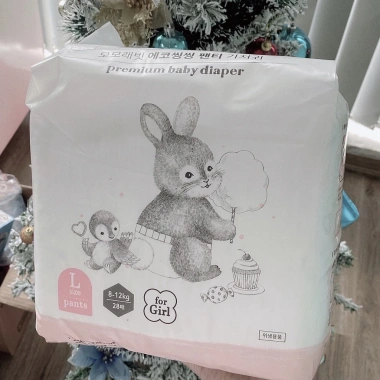 Bỉm Momo Rabbit Nội địa Hàn Quốc dán/quần size S36/M32/L30/XL28 giảm giá 300k