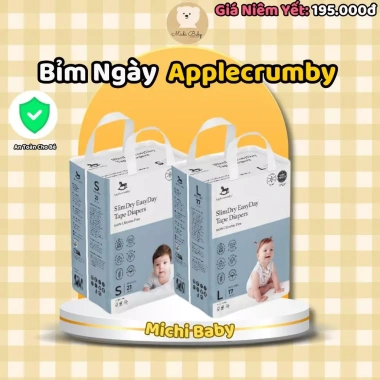 Bỉm Ngày Applecrumby Slimdry Mini Pull Ups Cho Bé S‑XXL, Giá 210.000 VNĐ Michi Baby