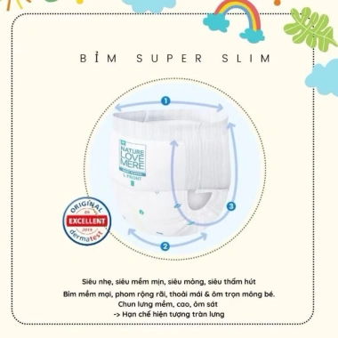 Bỉm nội địa Hàn NATURE LOVE MERE quần và dán đầy đủ size - Giá chỉ 235.000đ