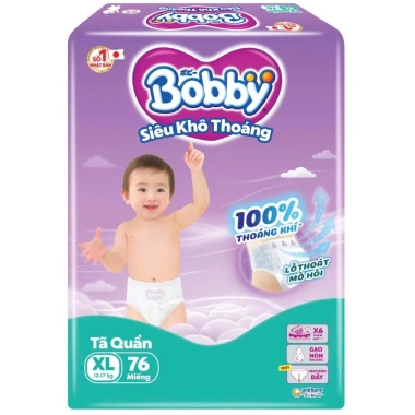 Bỉm Quần Bobby Ultra+ Siêu Thấm M96/L88/XL74/XXL68 - Giá 359.000₫ Baby Miki