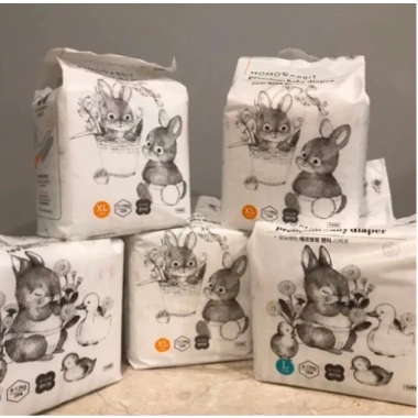 Bỉm Quần/Dán Momo Rabbit Nội Địa Hàn Quốc S36-M32-L28-XL22-XXL18 Organic - Giá 87.500₫