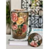 Bình cắm hoa Bát Tràng thạp vai vuông 31x11cm, vẽ tay - gốm sứ đẹp giá rẻ 3