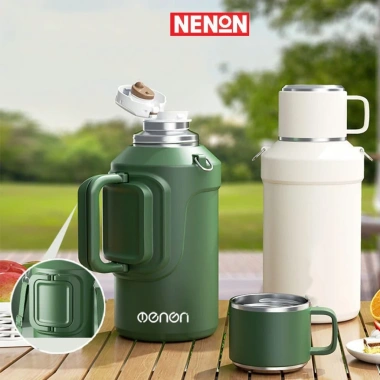 Bình Giữ Nhiệt 1500ml INOX 316 Giữ Nhiệt 24H Tay Cầm Dây Đẹp - Giảm 87600đ còn 365000đ 4 Bình Giữ Nhiệt 1500ml INOX 316 Giữ Nhiệt 24H Tay Cầm Dây Đẹp - Giảm 87600đ còn 365000đ 4