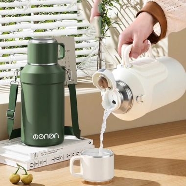 Bình Giữ Nhiệt 1500ml INOX 316 Giữ Nhiệt 24H Tay Cầm Dây Đẹp - Giảm 87600đ còn 365000đ 6 Bình Giữ Nhiệt 1500ml INOX 316 Giữ Nhiệt 24H Tay Cầm Dây Đẹp - Giảm 87600đ còn 365000đ 6