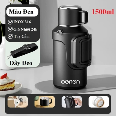 Bình Giữ Nhiệt 1500ml INOX 316 Giữ Nhiệt 24H Tay Cầm Dây Đẹp - Giảm 87600đ còn 365000đ 13 Bình Giữ Nhiệt 1500ml INOX 316 Giữ Nhiệt 24H Tay Cầm Dây Đẹp - Giảm 87600đ còn 365000đ 13