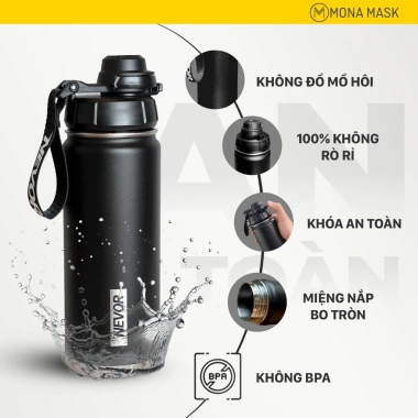 Bình Giữ Nhiệt NEVOR 523ml Thép Không Gỉ 304 An Toàn Chống Rò Rỉ Giá Cực Sấp 5 Bình Giữ Nhiệt NEVOR 523ml Thép Không Gỉ 304 An Toàn Chống Rò Rỉ Giá Cực Sấp 5