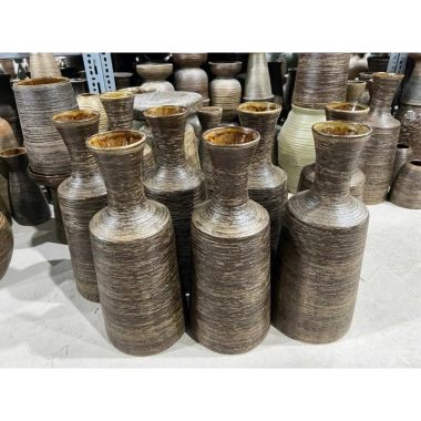 Bình Hoa Gốm Bát Tràng Dáng Chày - Cắm Cành Đào, Tuyết Mai, Giá 199.000đ