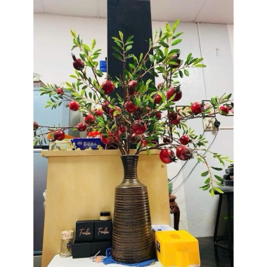 Bình Hoa Gốm Bát Tràng Dáng Chày - Cắm Cành Đào, Tuyết Mai, Giá 199.000đ