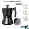 Bình Pha Espresso Moka Pot 150/300ml Siêu Nhẹ Dùng Được Bếp Từ Mayphacaphe_86