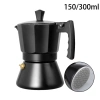 Bình Pha Espresso Moka Pot 150/300ml Siêu Nhẹ Dùng Được Bếp Từ Mayphacaphe_86 4