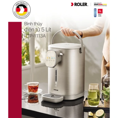 Bình thủy điện tử Roler RTP-1.113A 5L, RTP-1.112 4L, RTP-1.111 3L - Khử clo, chính hãng, giảm giá 1.245.000₫ 3 Bình thủy điện tử Roler RTP-1.113A 5L, RTP-1.112 4L, RTP-1.111 3L - Khử clo, chính hãng, giảm giá 1.245.000₫ 3