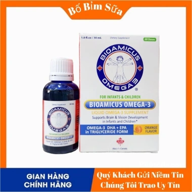 Bioamicus Omega-3 DHA EPA Hỗ Trợ Trí Não và Mắt Sáng Cho Bé - 355.000 VND