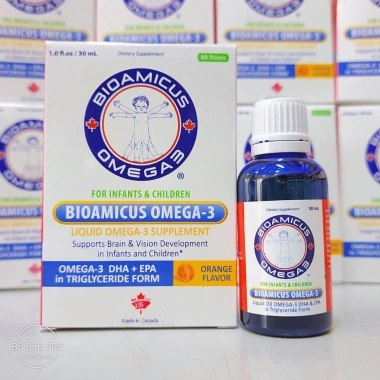 Bioamicus Omega-3 DHA EPA Hỗ Trợ Trí Não và Mắt Sáng Cho Bé - 355.000 VND