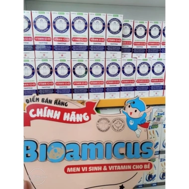 BioAmicus Vitamin K2+D3 Bao Kép Chống Còi Xương, Tăng Chiều Cao Bé - Giá 309.200₫