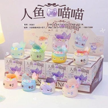 BLINDBOX Mô hình Nàng tiên cá Meow Crystal Little Bean 15+ - Hộp A061 Giá chỉ 91.000₫