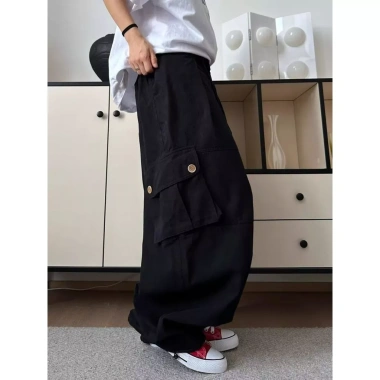 Bloomers nam nữ phong cách Mỹ retro cotton nguyên chất túi lớn ống rộng giảm giá