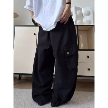 Bloomers nam nữ phong cách Mỹ retro cotton nguyên chất túi lớn ống rộng giảm giá