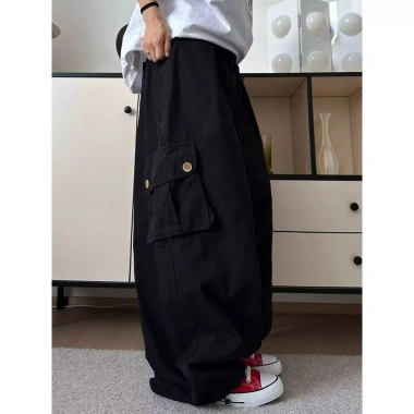 Bloomers nam nữ phong cách Mỹ retro cotton nguyên chất túi lớn ống rộng giảm giá