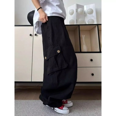 Bloomers nam nữ phong cách Mỹ retro cotton nguyên chất túi lớn ống rộng giảm giá