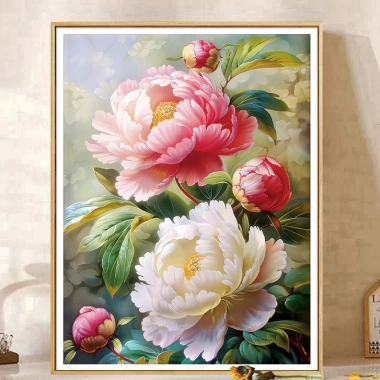 Blooming Hoa Mẫu Đơn Chữ Thập Chỉ Thêu Thêu Tay Kit DIY Phong Cách Mới 2.025 3 Blooming Hoa Mẫu Đơn Chữ Thập Chỉ Thêu Thêu Tay Kit DIY Phong Cách Mới 2.025 3