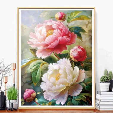 Blooming Hoa Mẫu Đơn Chữ Thập Chỉ Thêu Thêu Tay Kit DIY Phong Cách Mới 2.025 6 Blooming Hoa Mẫu Đơn Chữ Thập Chỉ Thêu Thêu Tay Kit DIY Phong Cách Mới 2.025 6