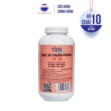 Bộ 10 chai mực đổ Thuận Phong TP26 cho HP M402/M506/M501, Canon LBP212/214, MF426 - Giá chỉ 370.000₫ (giá gốc 466.200)