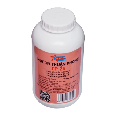 Bộ 10 chai mực đổ Thuận Phong TP26 cho HP M402/M506/M501, Canon LBP212/214, MF426 - Giá chỉ 370.000₫ (giá gốc 466.200)