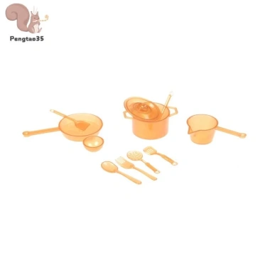 Bộ 10 Đồ Ăn Đồ Chơi Nhà Bếp Búp Bê Keyamei - Phụ Kiện Thực Phẩm Giá Ưu Đãi