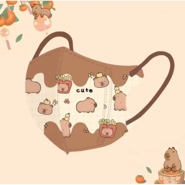 Bộ 10 khẩu trang Capybara siêu dễ thương cho bé 3-12 tuổi - Giá chỉ 16.000đ 3
