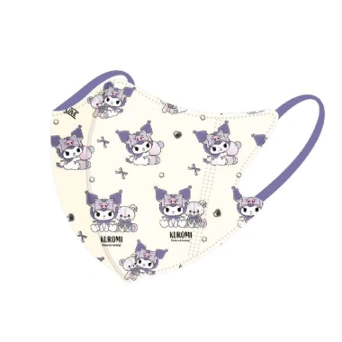 Bộ 10 khẩu trang Kuromi đa mẫu cho bé 3-10 tuổi, mềm thoáng, chỉ 16.000₫ 2