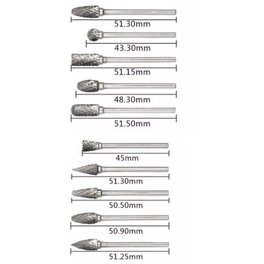 Bộ 10 mũi mài VONFRAM siêu cứng khắc hợp kim thép: Mài kim loại, gỗ, nhựa, giá 107k 7