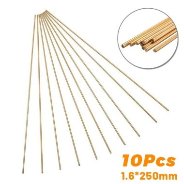 Bộ 10 que dây đồng thau 1.6mm x 250mm: Độ bền cao, giá ưu đãi 61.600 VND
