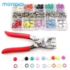 Bộ 100 nút kim loại MONQIQI - Giá giảm, may vá nhanh, bền đẹp, chỉ 65.000₫