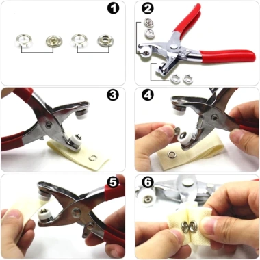 Bộ 100 nút kim loại MONQIQI - Giá giảm, may vá nhanh, bền đẹp, chỉ 65.000₫ 7