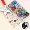 Bộ 100 nút kim loại MONQIQI - Giá giảm, may vá nhanh, bền đẹp, chỉ 65.000₫ 10
