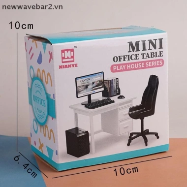 Bộ 1/12 Nhà Búp Bê Bàn Phím Máy Tính Thu Nhỏ – Bàn Ghế Trang Trí Nội Thất Phòng Học, Giá Ưu Đãi 83.325₫